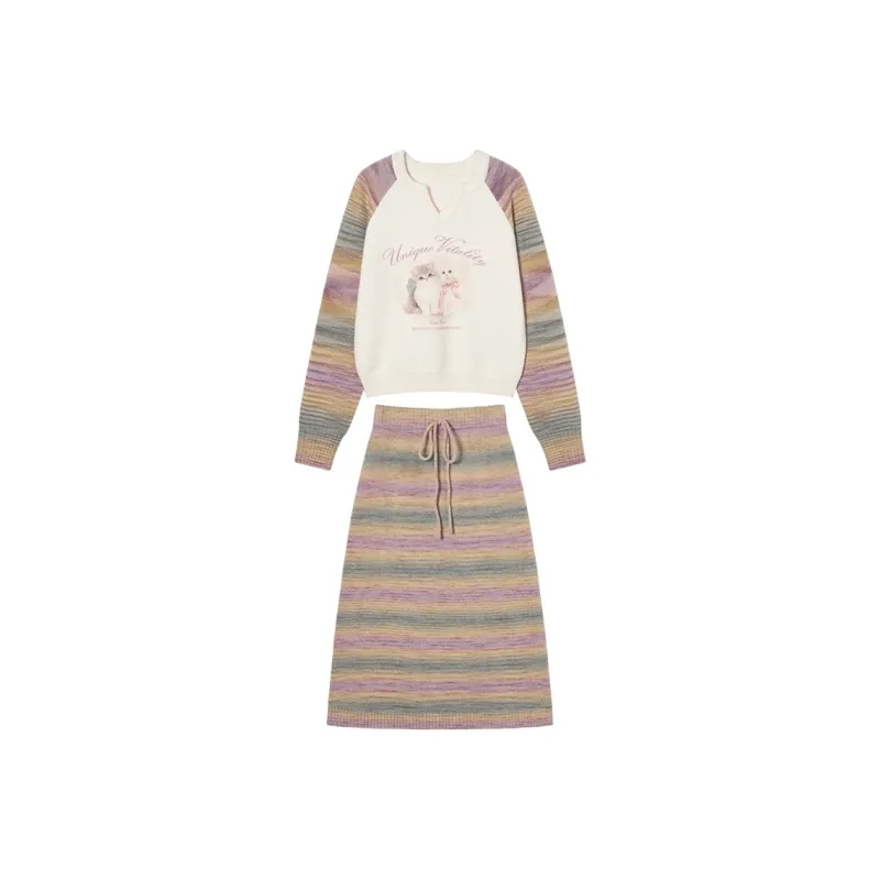 EPTISON WOMAN Skirt Set Women's Multicolor Orchid-0