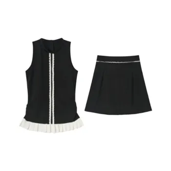 TIBINB Two Piece Skirt Sets Women's
