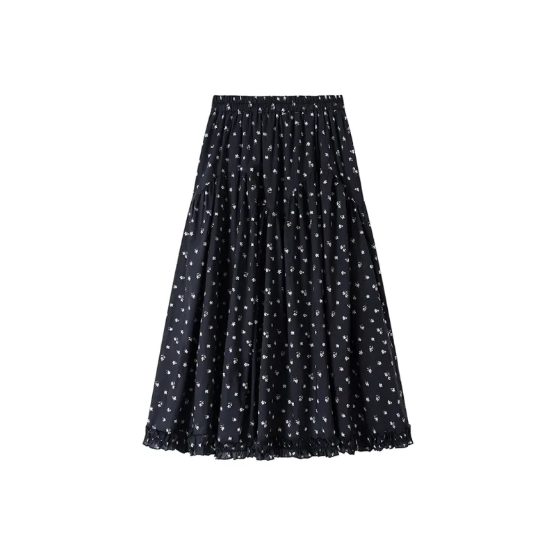 HTMEME Casual Long Skirt Women's-0