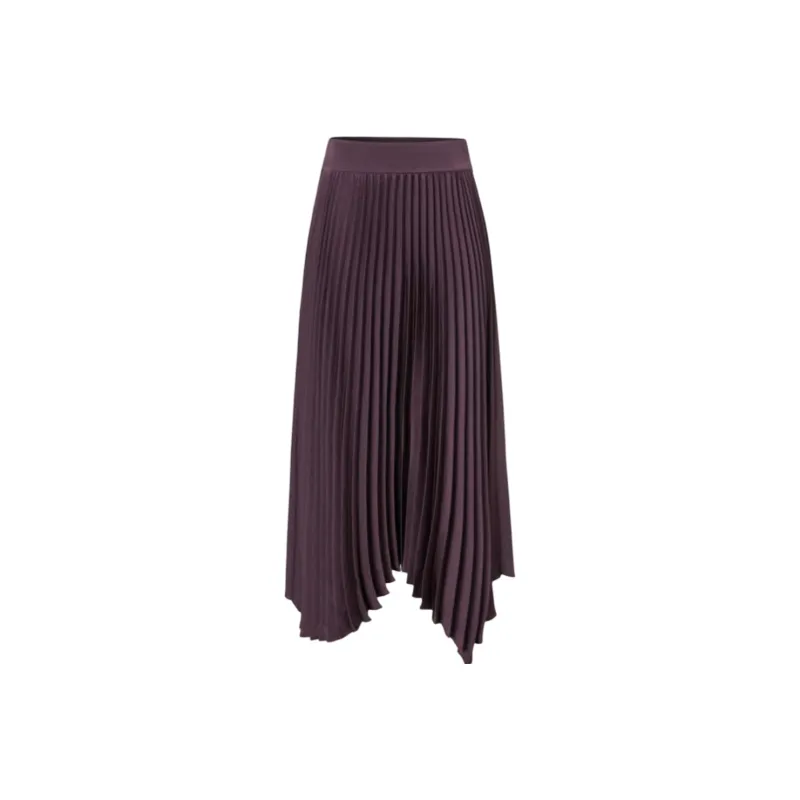 KARL LAGERFELD FW21 Casual Long Skirt Women's Burgundy-0