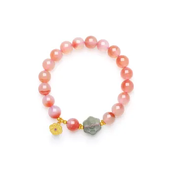 Cuiya Golden Building Natural Agate Bracelets Women's
