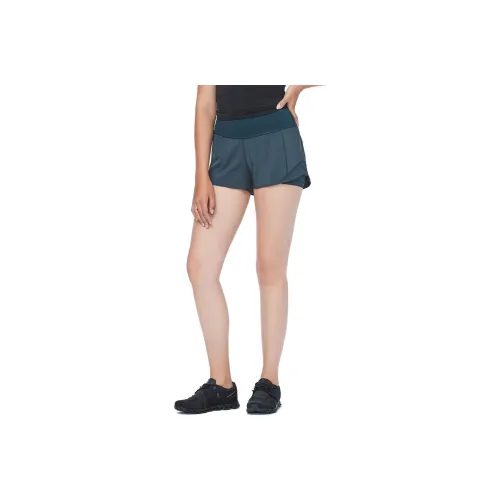 Lululemon Hotty Hot Naked Sports Shorts Women's Midnight Aqua Duck Green