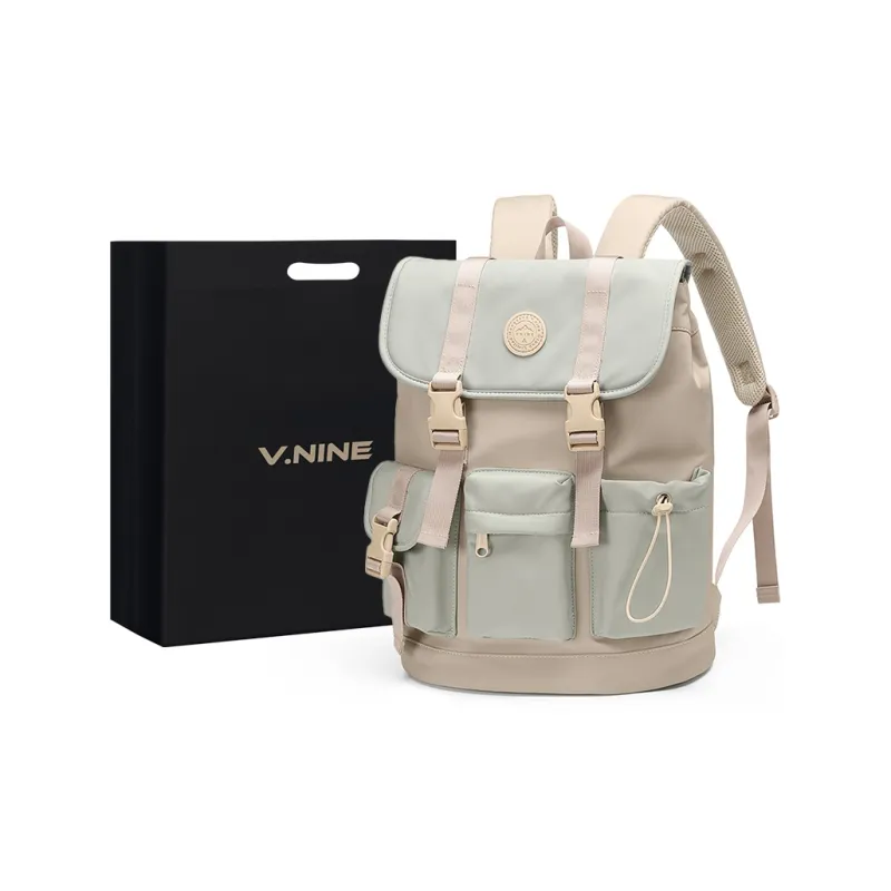 V.NINE Fabric Backpack Large Size Unisex Multicolor-10