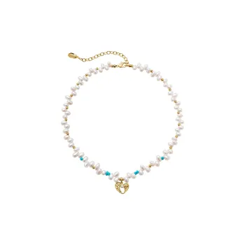 Amber Lollipop Flying Feather Series Pearl Necklaces Women's