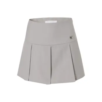 NOT YOUR ROSE SS25 Celina Skirt Grey Casual Short Skirts Women's Grey/Gray