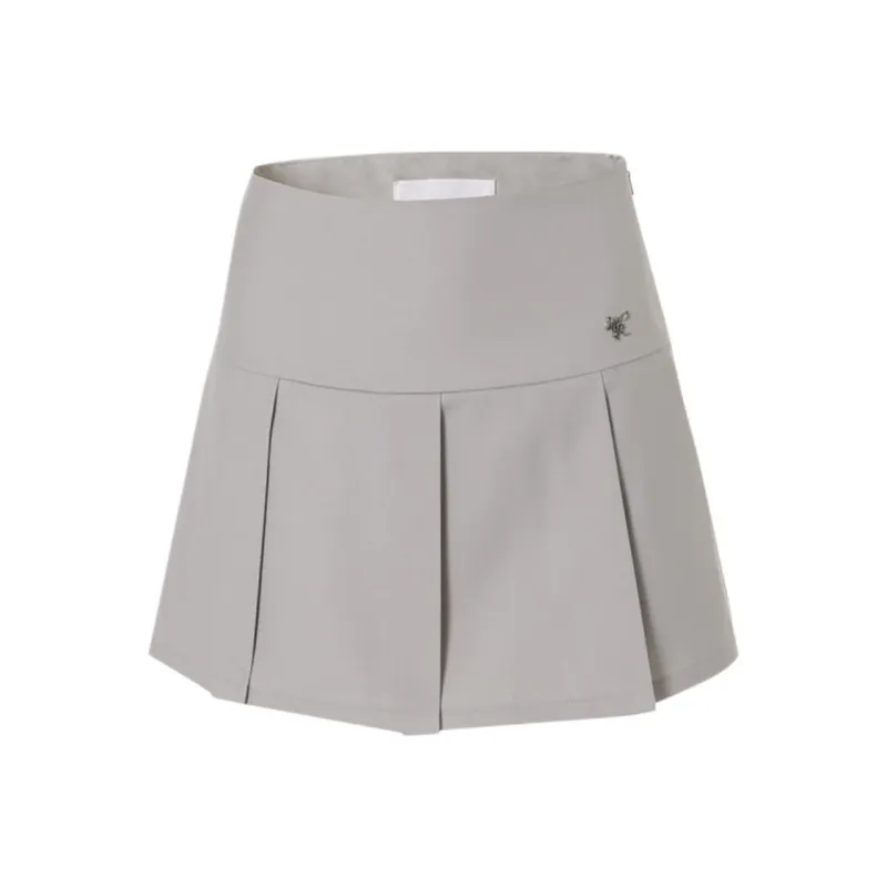 NOT YOUR ROSE SS25 Celina Skirt Grey Casual Short Skirts Women's Grey/Gray-0