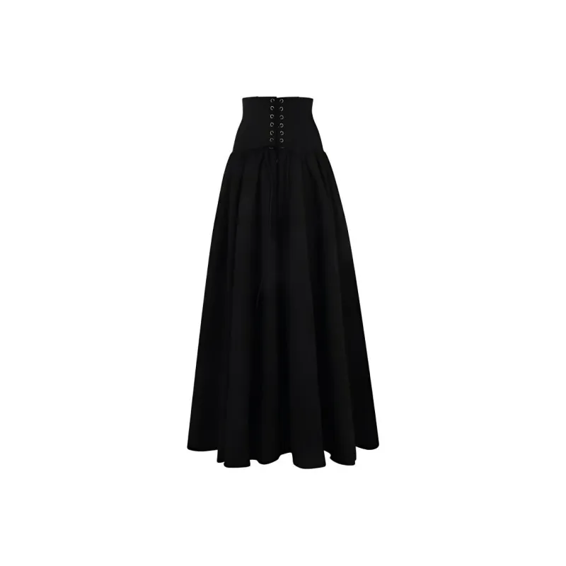 Selkie Collection FW24 Casual Long Skirts Women's Black-0