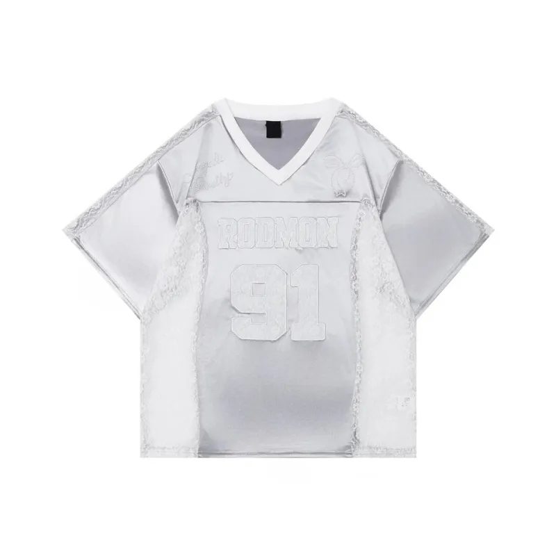 LESS BEARS Drop Shoulder Sleeve T Shirt Women's-0
