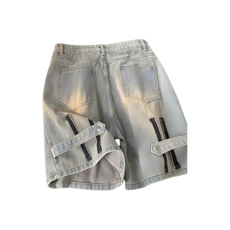 Mu Qingqing Denim Shorts Women's-1