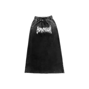 BTW Casual Long Skirts Women's Black