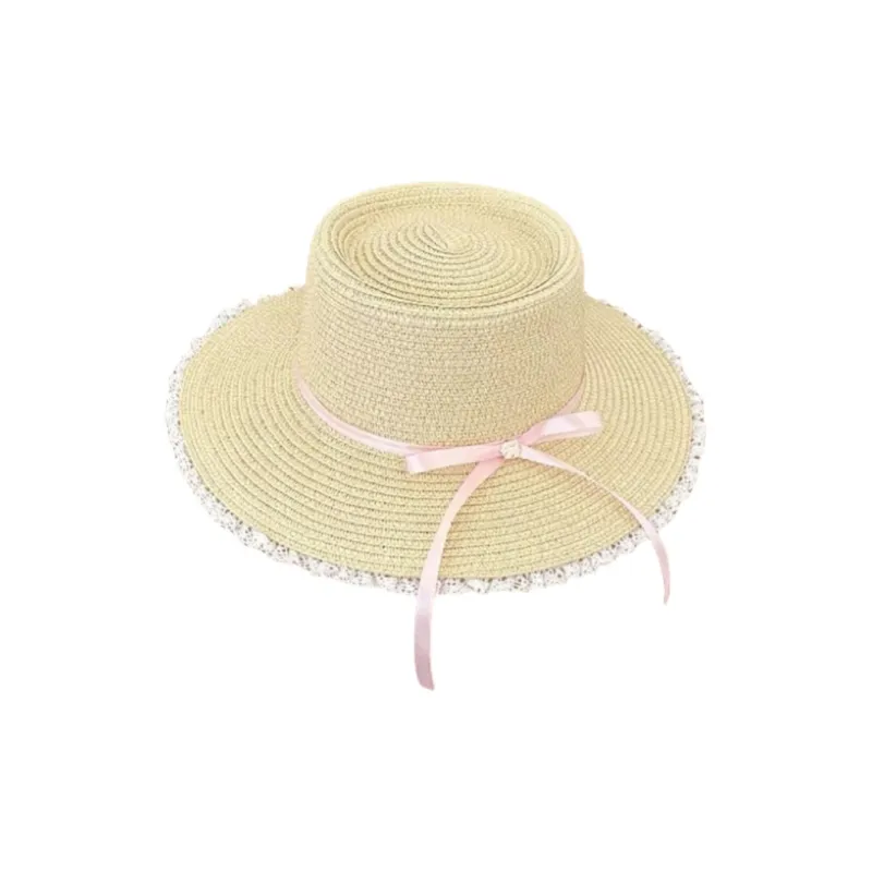 Barbie Straw Woven Sun Protection Hats Women's-0