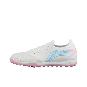 LiNing MG Rubber Short Studs Firm Ground Cushioning, Wear Resistant Soccer Shoes Men's White Pink Blue