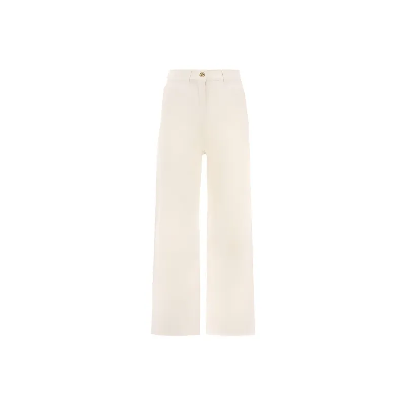Elisabetta Franchi High waisted Cropped Jeans-0