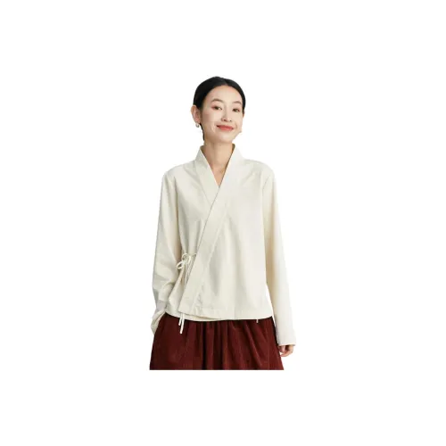 JIXIANGYUER Hanfu Women's Fish Belly White