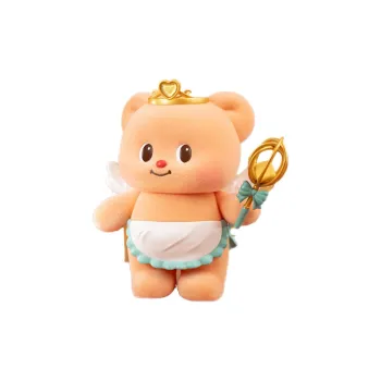 M&G SHOP Butter Bear Large Scale Figurine Cute Desktop Ornament Creative Chibi Figures 25cm