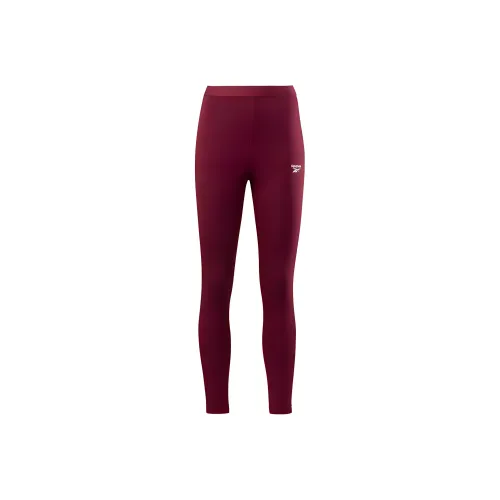 Reebok Identity Cotton Leggings Athletic Trousers Women's Maroon