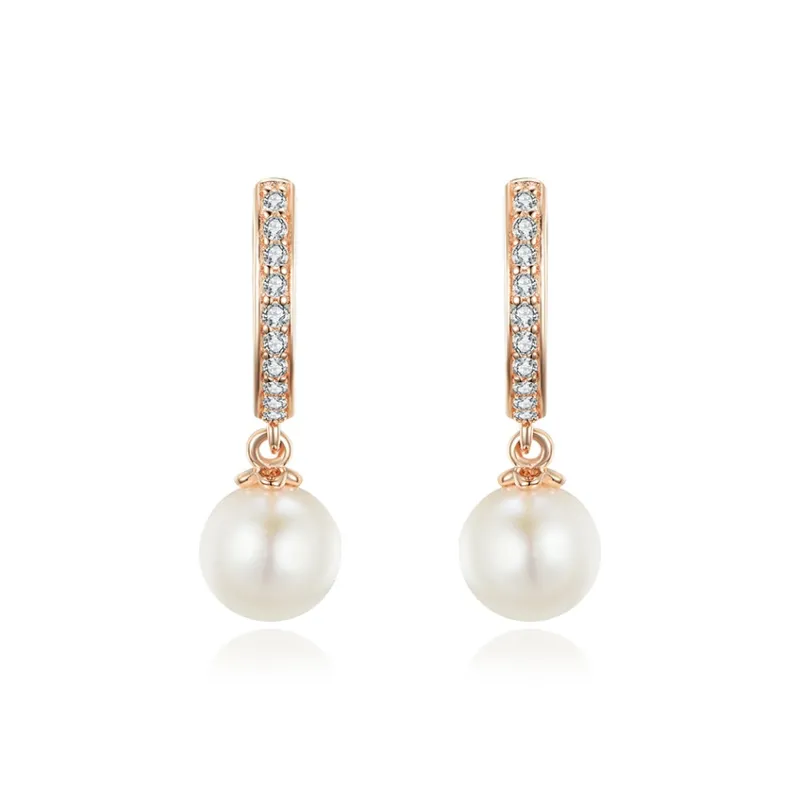 CHAOHONGJI Pearl Earrings Women's-9