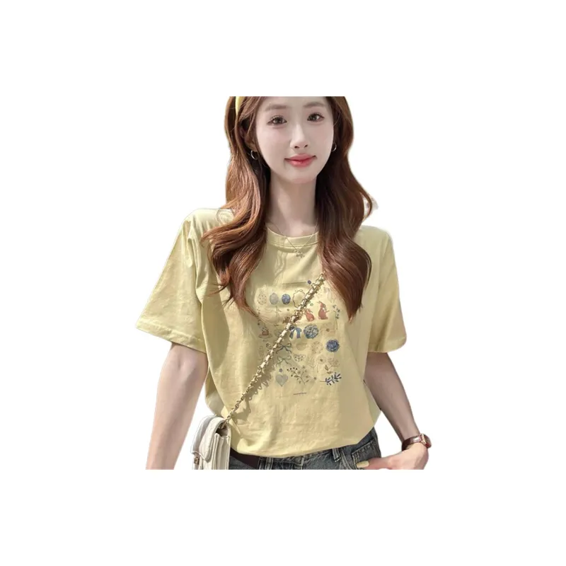 MADALLO Drop Shoulder Sleeve T Shirt Women's-0