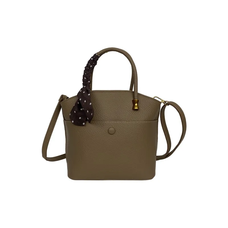 RIVMIND PU Handbag Regular Women's White/Black/Khaki/Coffee/Brown-8