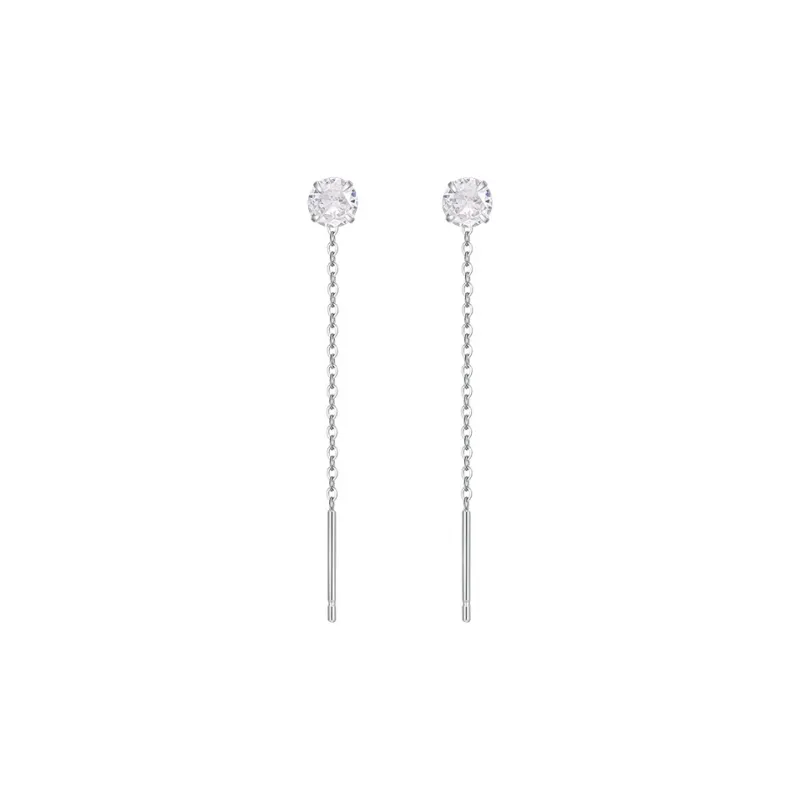 MCK Sterling Silver Drop Earrings Women's-0