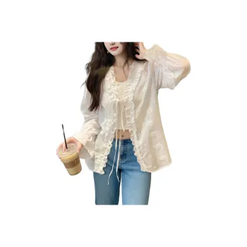 Wbwq Chiffon Shirts Women's White