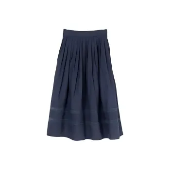 ZIMO Casual Long Skirts Women's Navy Blue