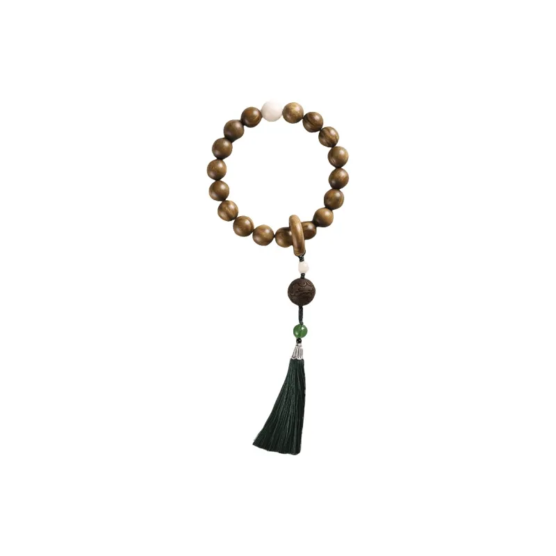 Zhiyi Green Sandalwood Bracelets Unisex-1