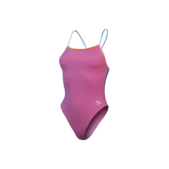 Speedo Club Training Solid Vback One-piece Swimsuit Women's Pink