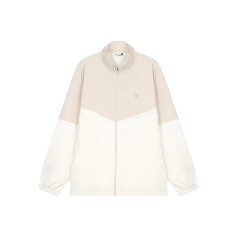 QIAODAN Trench Coat Men's Birch Wood/Cream White-0