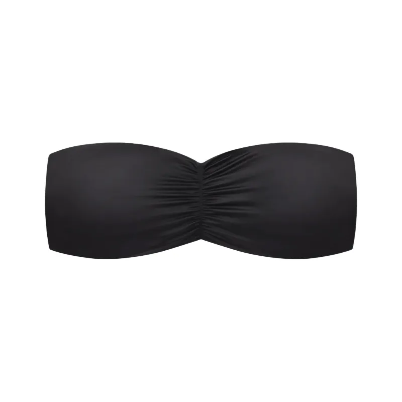 Khy FW24 DROP 010 Ruched Bandeau Bikini Top Bikini Women's Black-0
