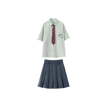ARIADNAW STUDIO Skirt Set Women's Green Stripes