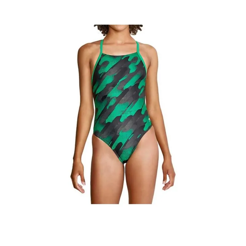 Speedo Natural Wonder Crossback One Piece Red One piece Swimsuit Women's-11