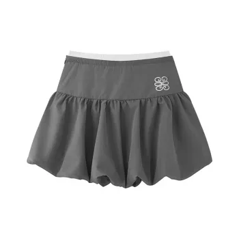 ICH MODE Casual Short Skirts Women's Dark Gray