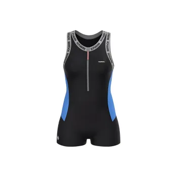 TOSWIM One piece Swimsuit Women's Gray Blue Letter Box Style