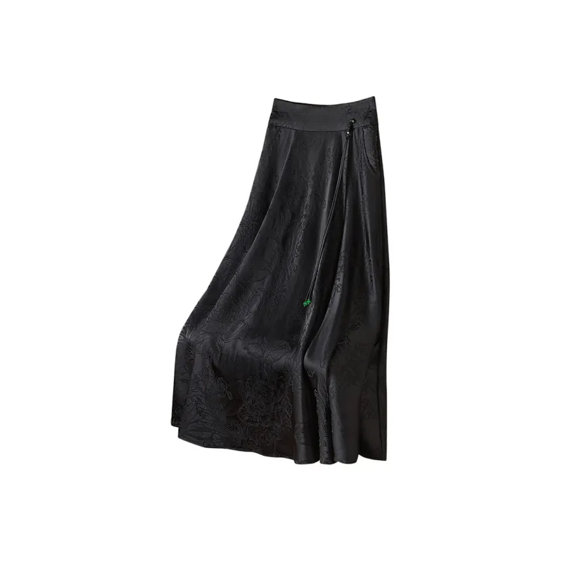 Cypress House Casual Long Skirts Women's Black-0