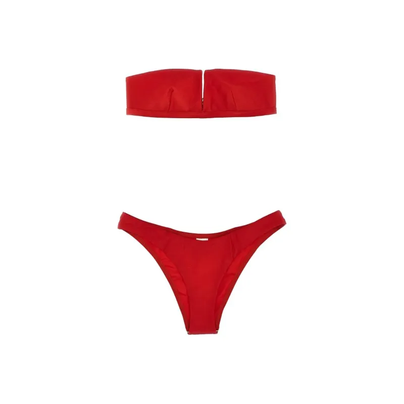 Zimmermann Everley V Wire Bandeau Bikini Set-0