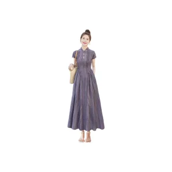 Cypress House Short Sleeved Dress Women's Purple