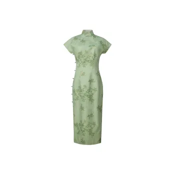 Clothes Cut By Time Cheongsam Women's Light Green