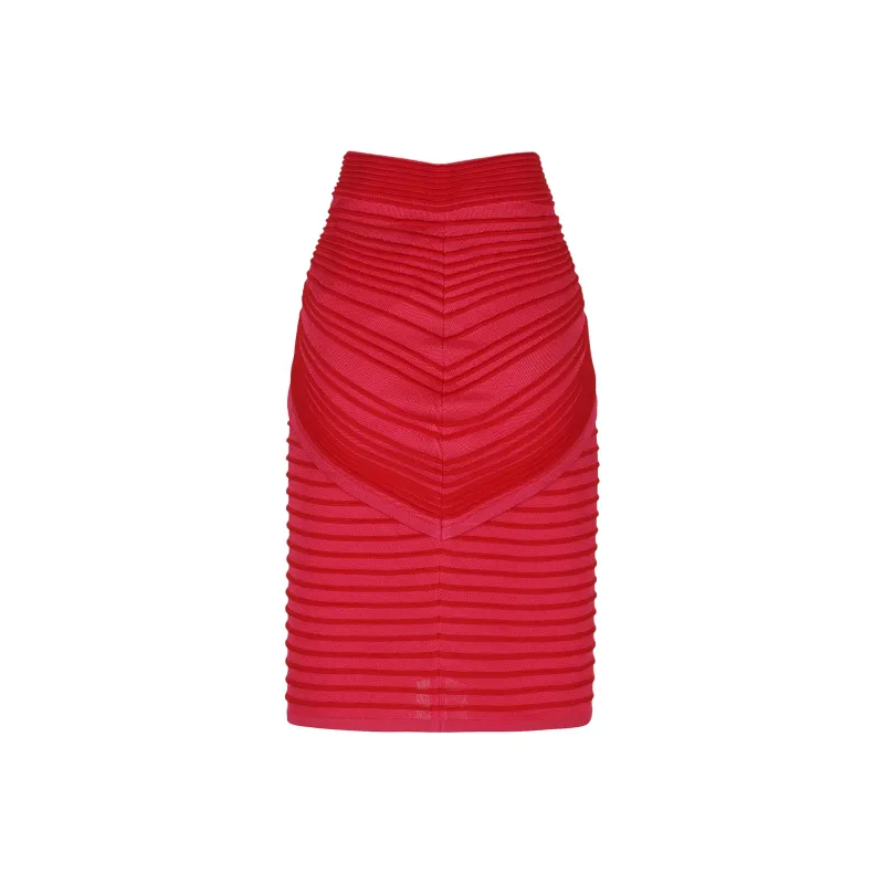 BALMAIN Draped Midi Skirt-0