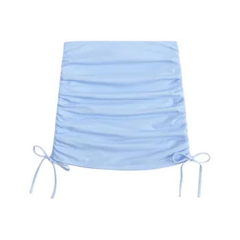 Abercrombie＆Fitch Casual Short Skirts Women's Sky Blue