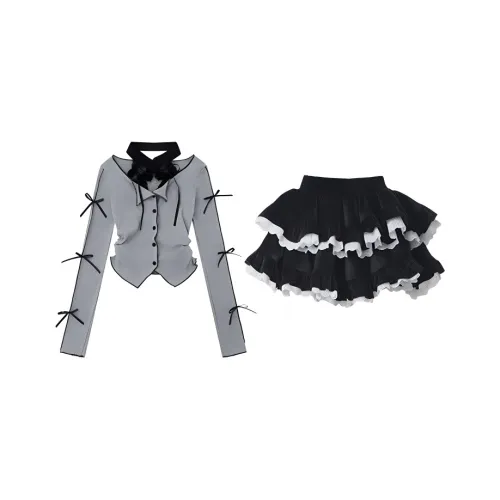 PLANE DRIFT Two Piece Skirt Sets Women's