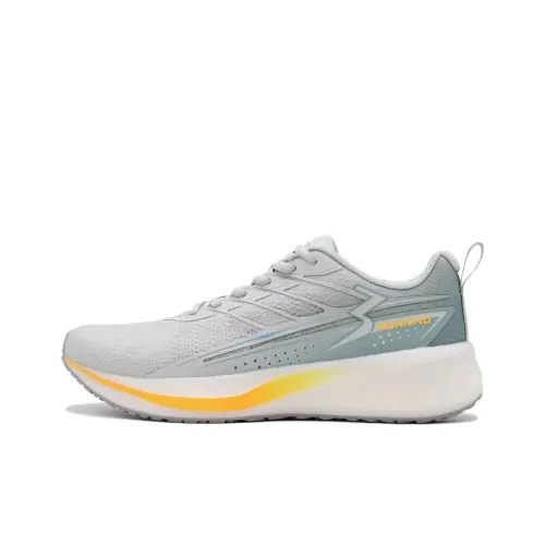 361° Cushioning And Breathable Low Top Casual Running Shoes Men's Gray Green