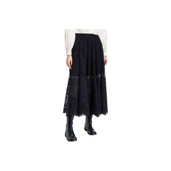 KARL LAGERFELD SS25 Casual Long Skirt Women's Black