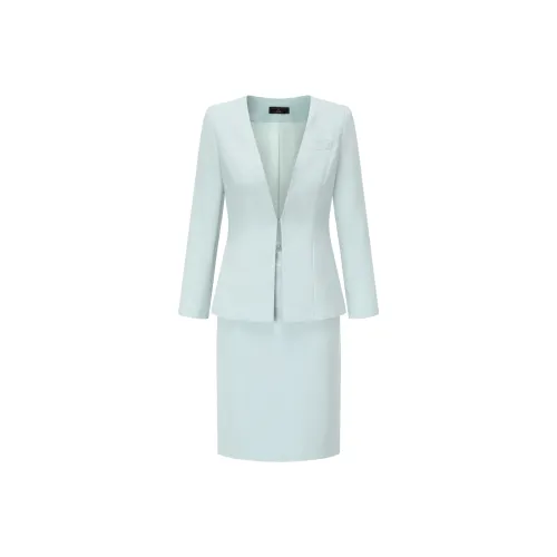 ONE SHALLOW Skirt Set Women's Aqua Blue