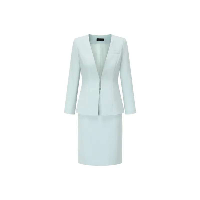 ONE SHALLOW Skirt Set Women's Aqua Blue-0