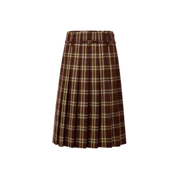 E.land Casual Long Skirts Women's Brown