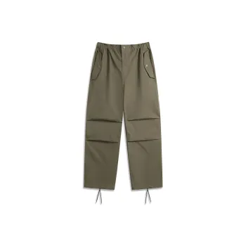 LiNing Sports Life Collection Casual Pants Men's Army Canvas Green
