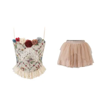 TENNE GIRL Skirt Set Women's Suit + Pink