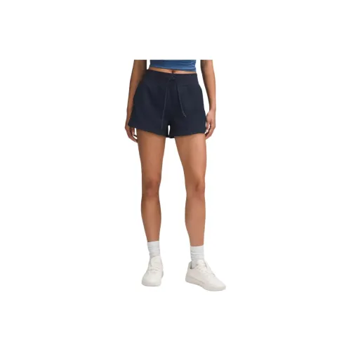 Lululemon TexturedClassic Fit Sports Shorts Women's Marine Blue