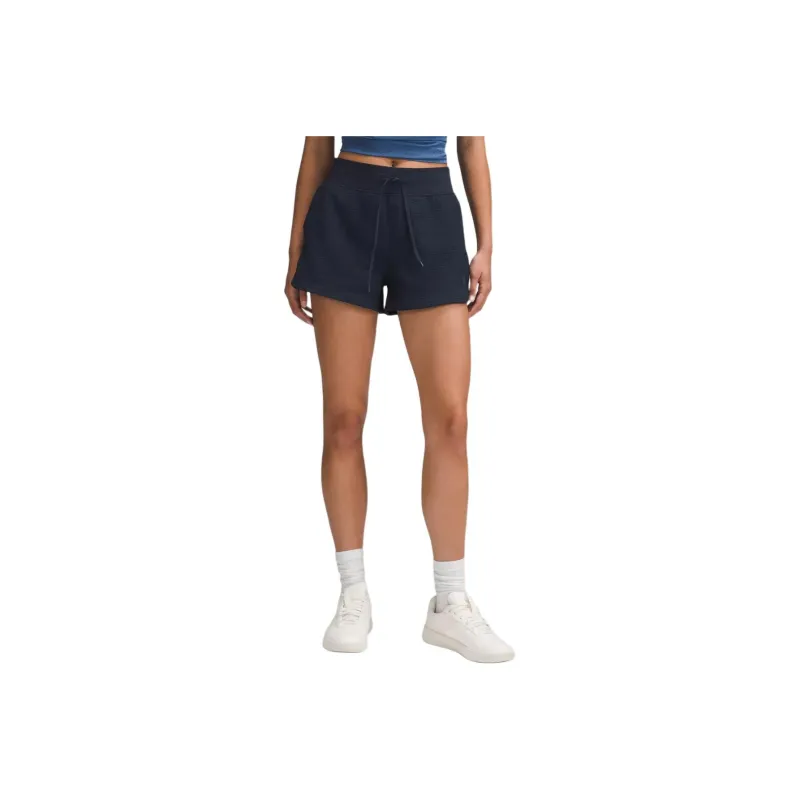 Lululemon TexturedClassic-Fit Sports Shorts Women's Marine Blue-0
